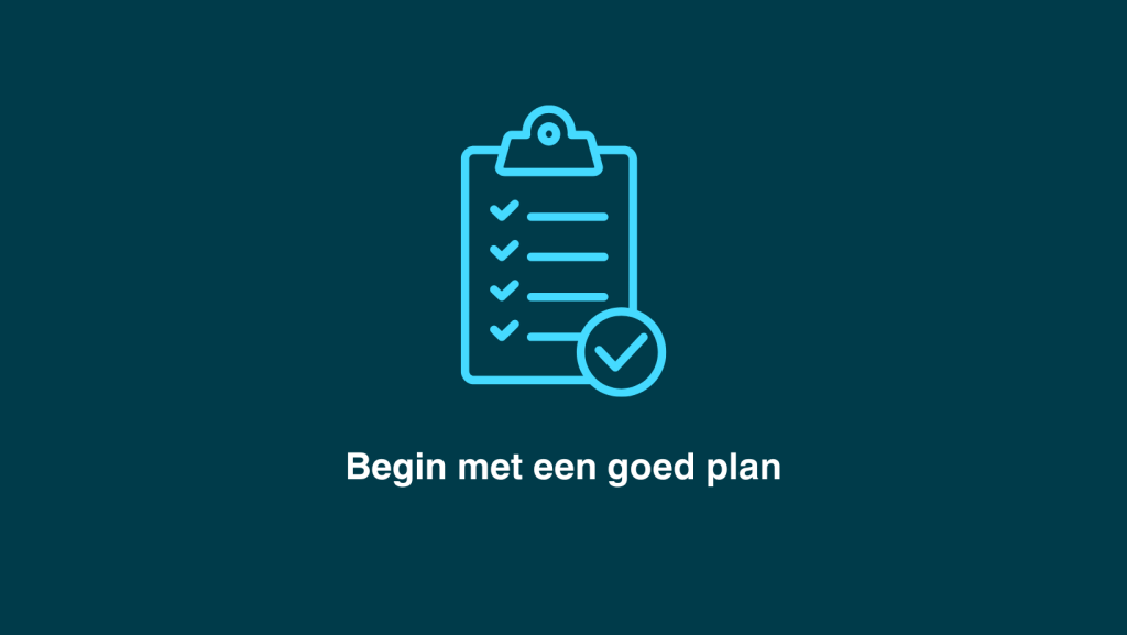 Een evenementenlocatie kiezen begint met een plan