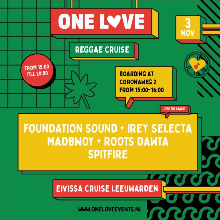 One Love reggae cruise leeuwarden